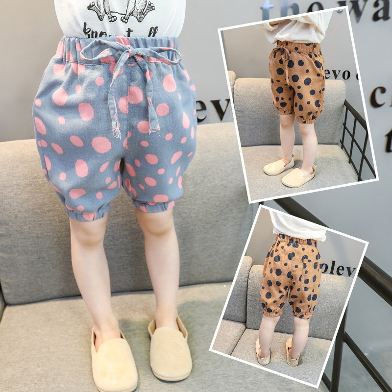 Children's wear children 2021 summer new size point shorts in the children's little girl casual loose pants