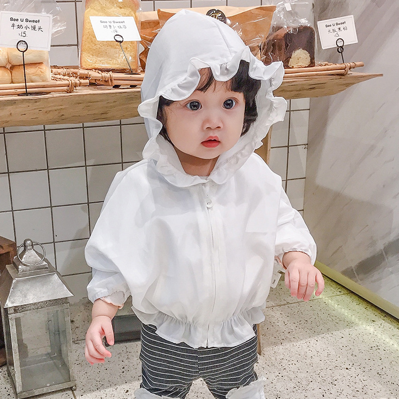 Children's solid color chiffon jacket