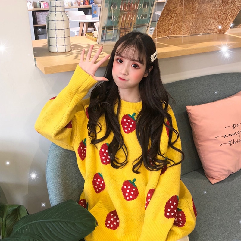 Autumn and winter 2021 new Korean version of loose thickening net red Hinged ins super fire sweater female chic students