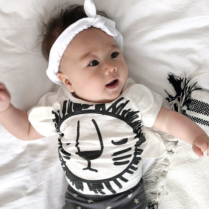 Summer men and women baby suit