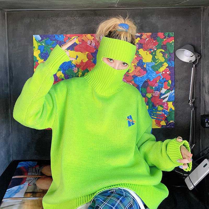 Turtleneck loose pullover