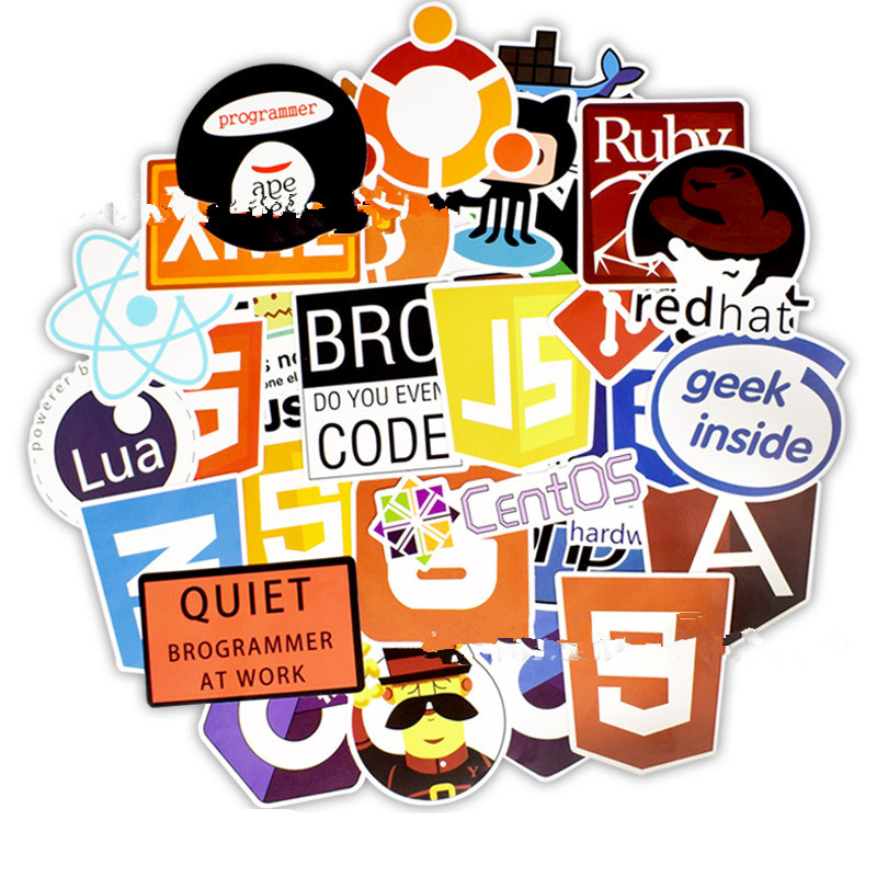 Creative computer suitcase sticker