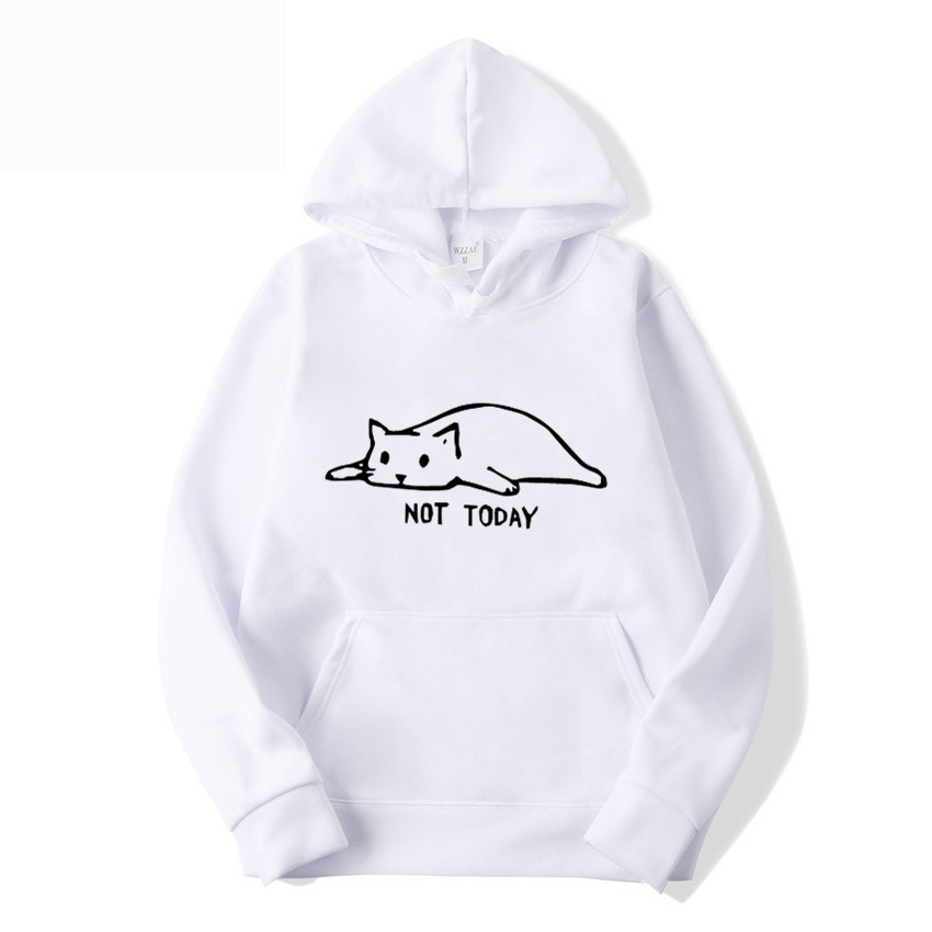Lazy cat hooded sweater
