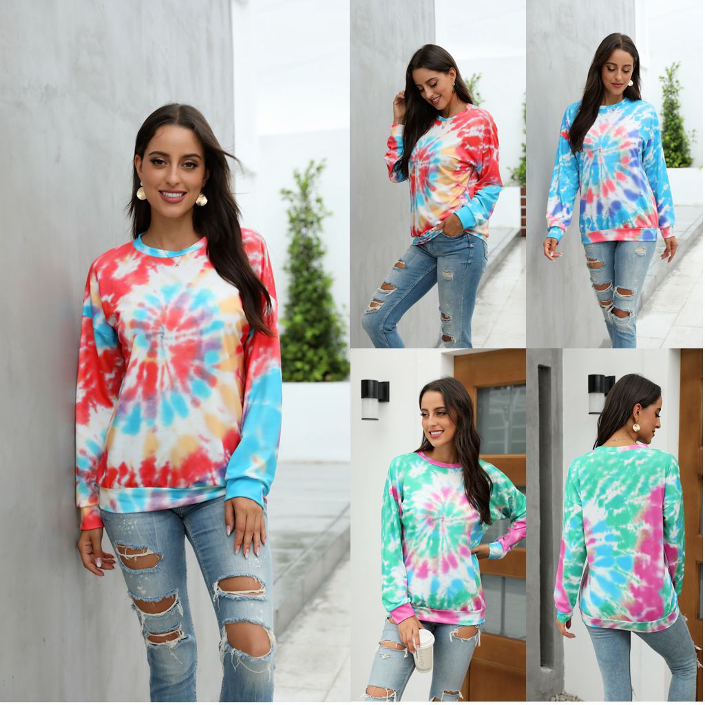 Tie-dye printed sweatshirt