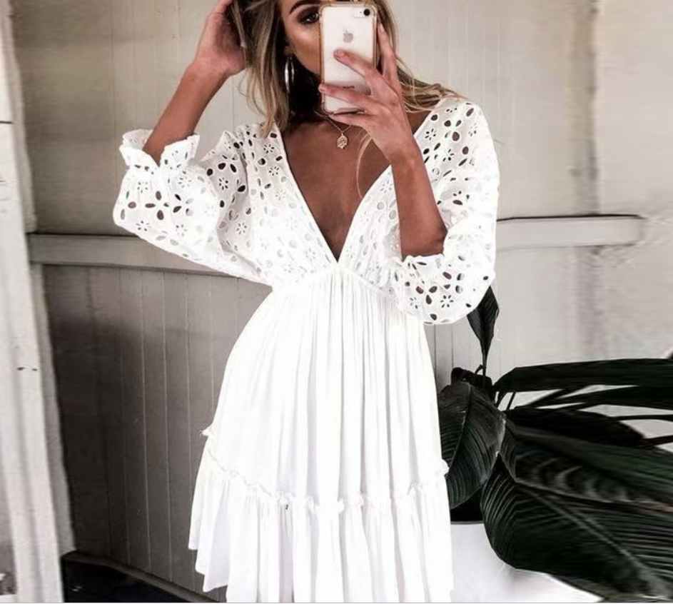 Mesh back dress
