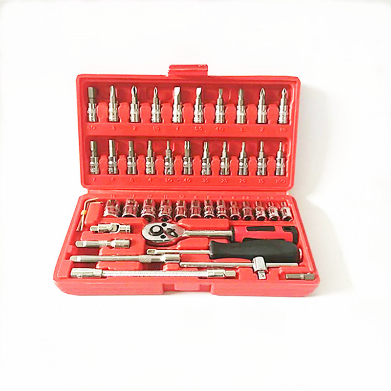 Miniature 46-piece socket wrench set