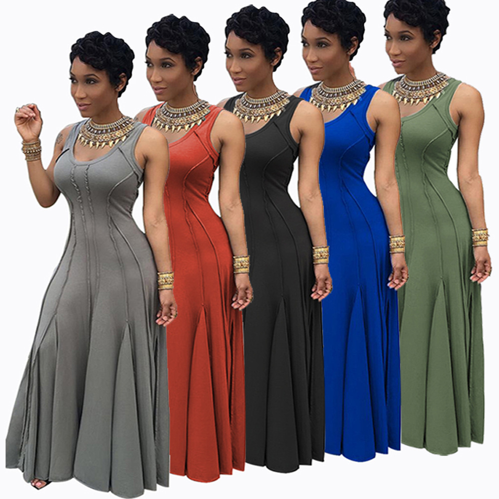 Sexy fashion large size maxi dress