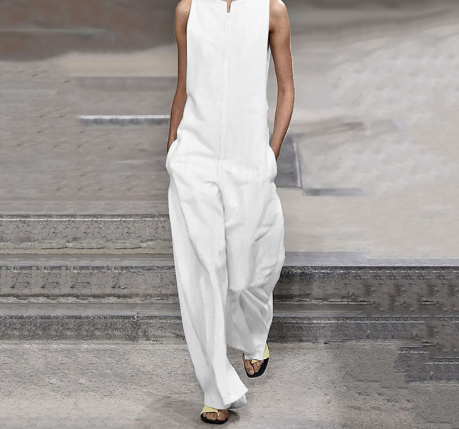 Plain long sleeve jumpsuit