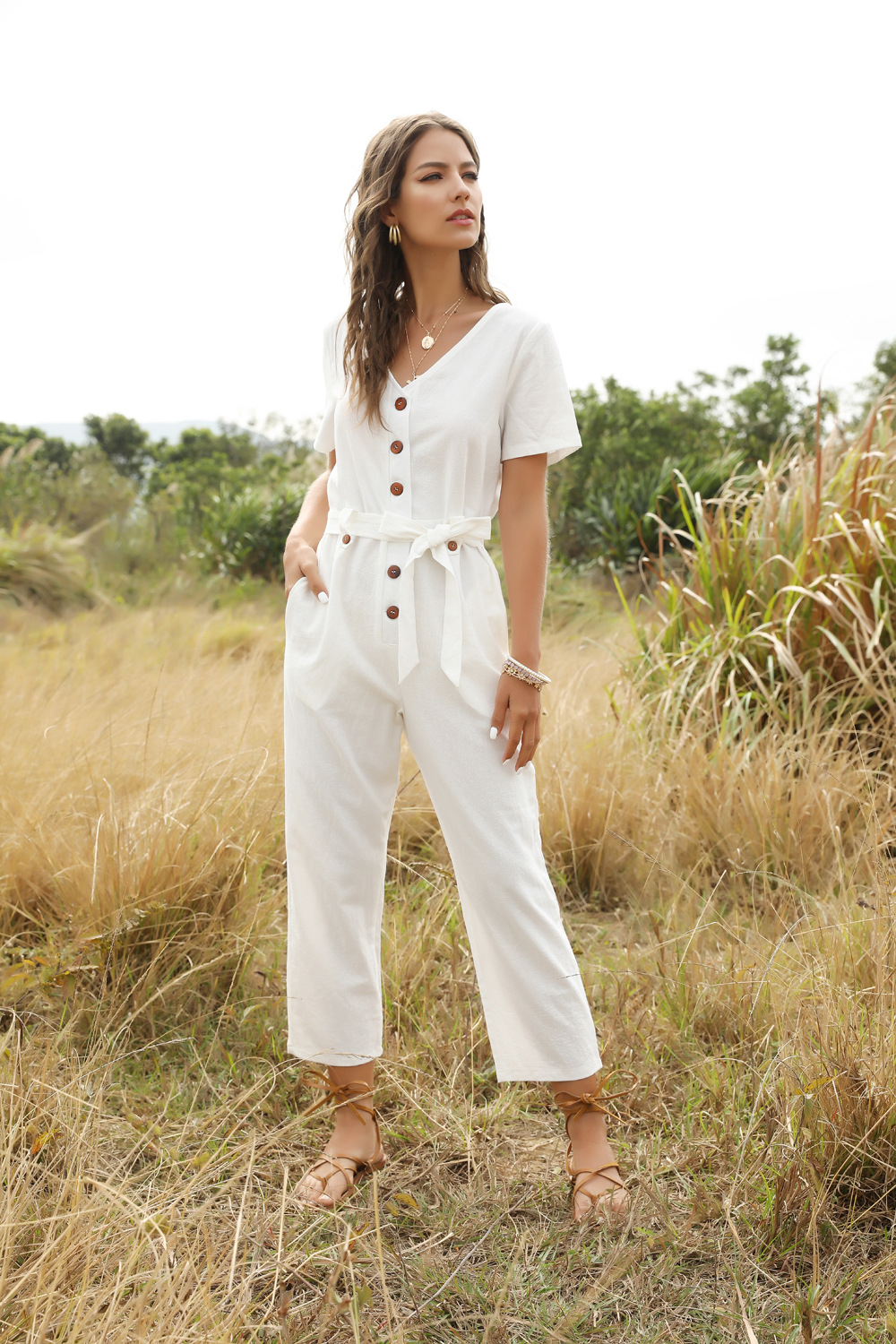 All-match nine-point jumpsuit