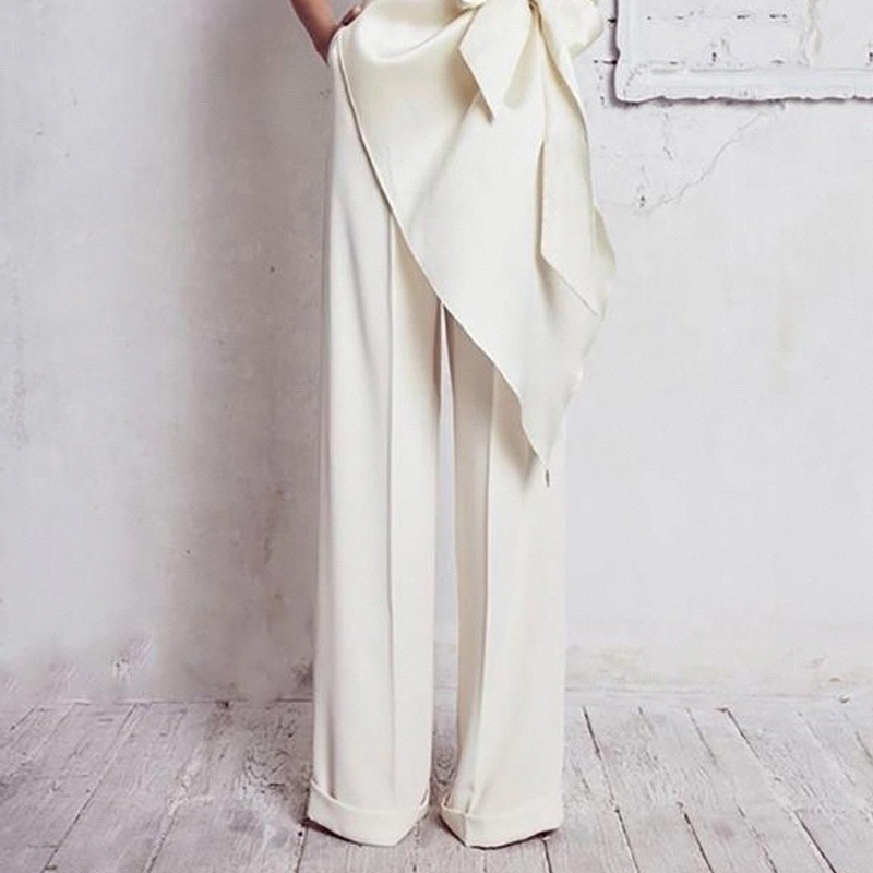 Wrapped Waistband Lotus Slim Fit Jumpsuit