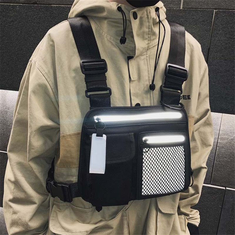 Reflective Tactical Bag Casual Men's and Women's Sports Tooling Backpack