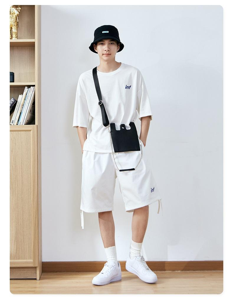 INF Accessories  2021 New Trendy Brand Japanese Dark Style Ins Chain Bag Simple Shoulder Messenger Bag For Men And Women