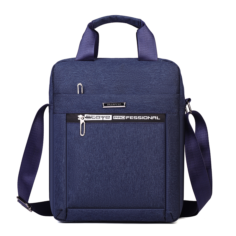 Vertical Water-Repellent Oxford Cloth Crossbody Bag