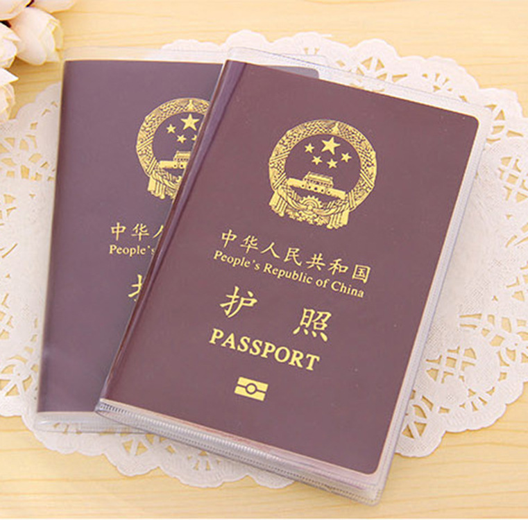 Pvc passport cover transparent passport cover