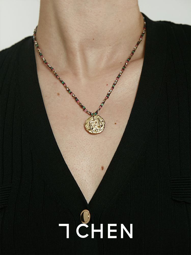2023 Hot Product Zodiac Necklace Women Fashion Europe & America Popular Premium Niche Clavicle Chain