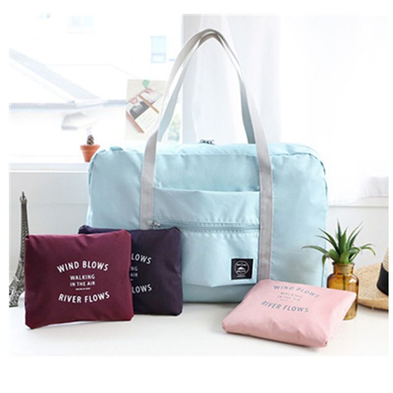 Latest Fashion Spend The Night Weekend Tote Duffle Bag Foldable Waterproof Gym Sports Travel Duffle Bag