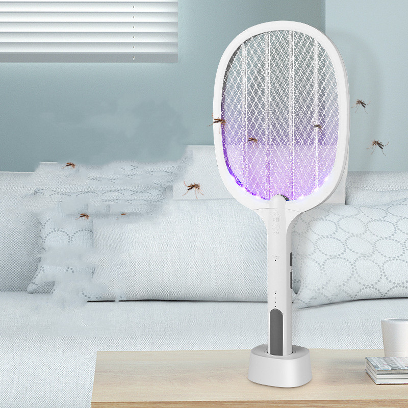 Two-in-one USB Rechargeable Electric Mosquito Swatter Household Mosquito Trap