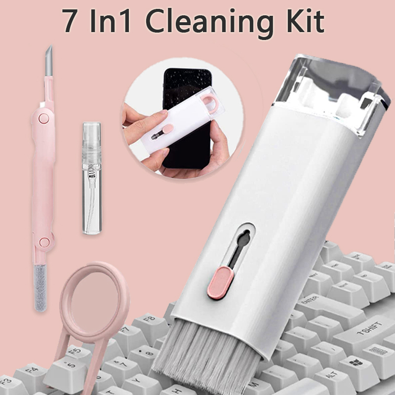  7 in 1 Cleaning kit Multifunctional Bluetooth earphone Cleaning Set Keyboard Cleaner Tools Cleaner Keycap Puller Kit