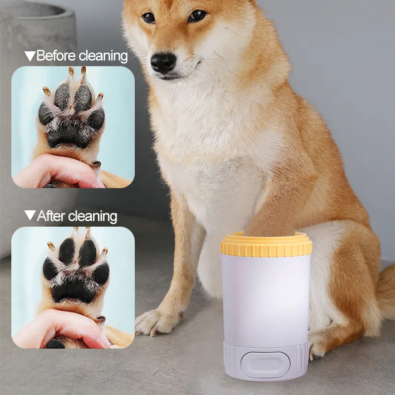 Portable Silicone Automatic eco-friendly Pet Paw Cleaner Mudbuster Dirty Paw Washer