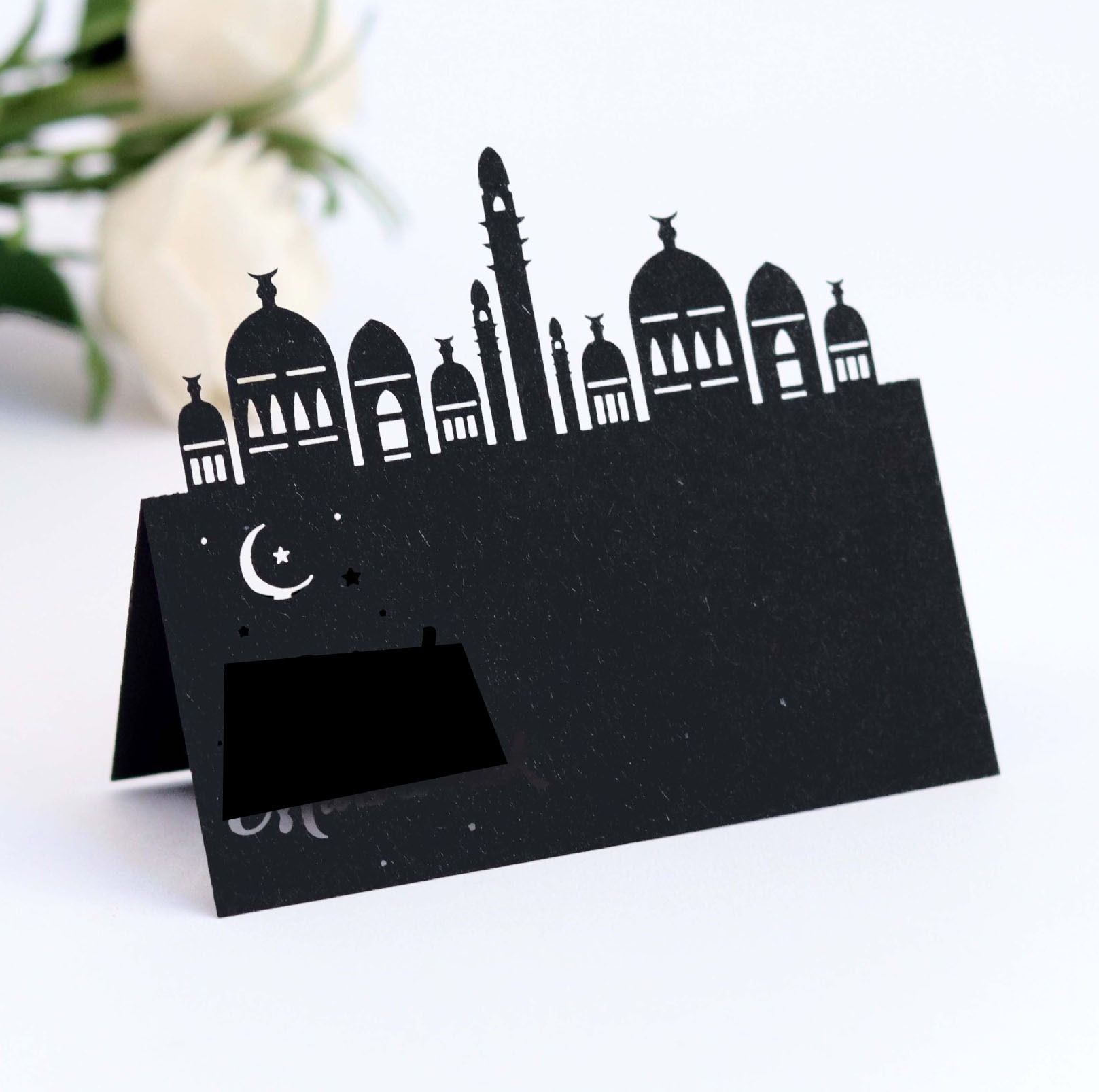 Eid Mubarak Postcards Ramadan Party Seat Card Place Cards Happy Eid Muslim Party Ramadan Kareem Table Decorations