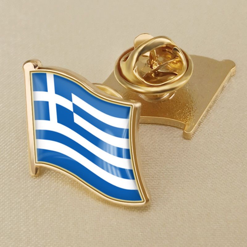  Greek Flag Emblem Brooch For Boys Fashion Accessories For Backpack Hat Clothes and Greek Independence Day