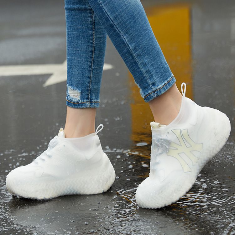  Waterproof Sandproof Silicone Rain Shoe Cover Suitable For Outdoor Travel Unisex Adult S/M/L Size With/Without Handle Random