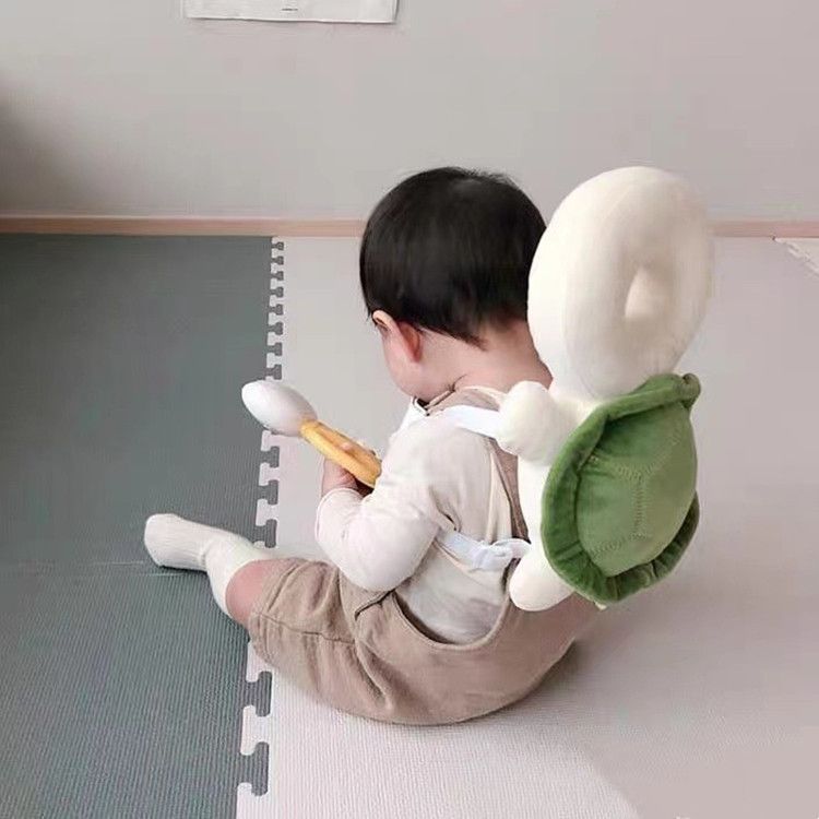 Protect Your Toddler's Head & Back with Our Cushioned Tortoise Shape Head Safety Pad - Reduce Injury Risk Now