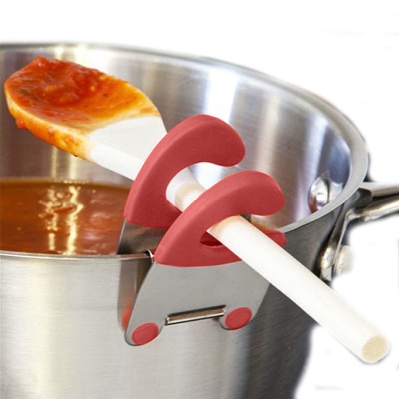 Paslanmaz Çelik Isıya Dayanıklı Kaşık Dayanağı Spatula Tutucu