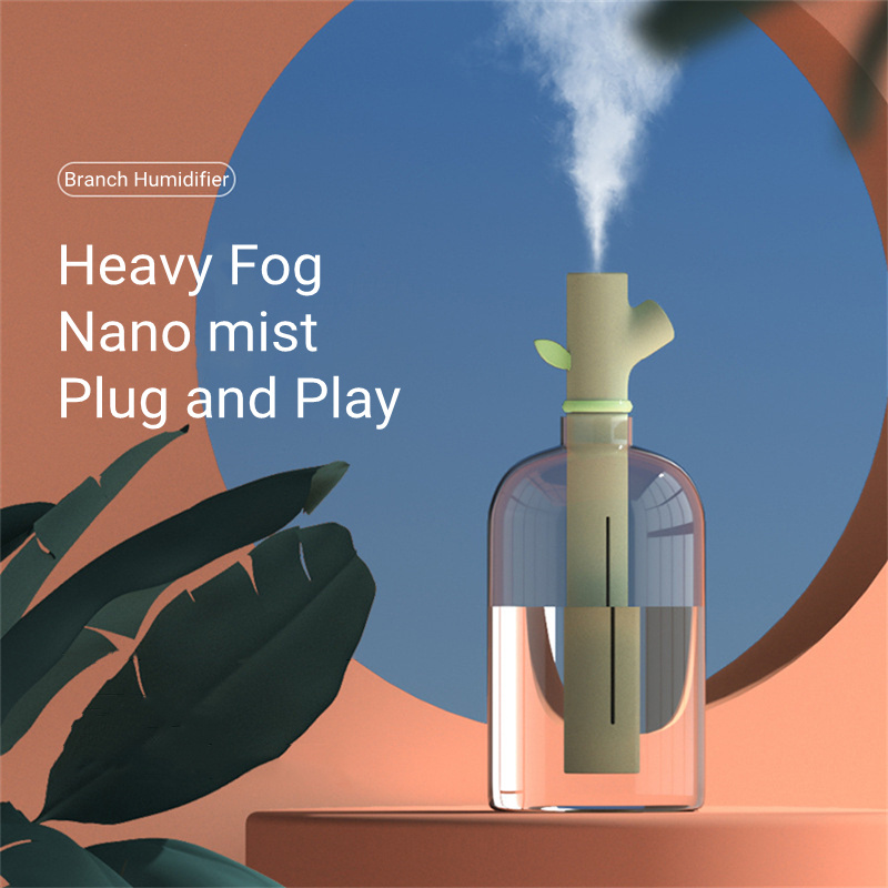 Mini Taşınabilir USB Hava Nemlendirici Su Şişesi Şube Ultrasonik Serin Mist Maker Sisleyici Humidificador Difüzör Ev Ofis Için