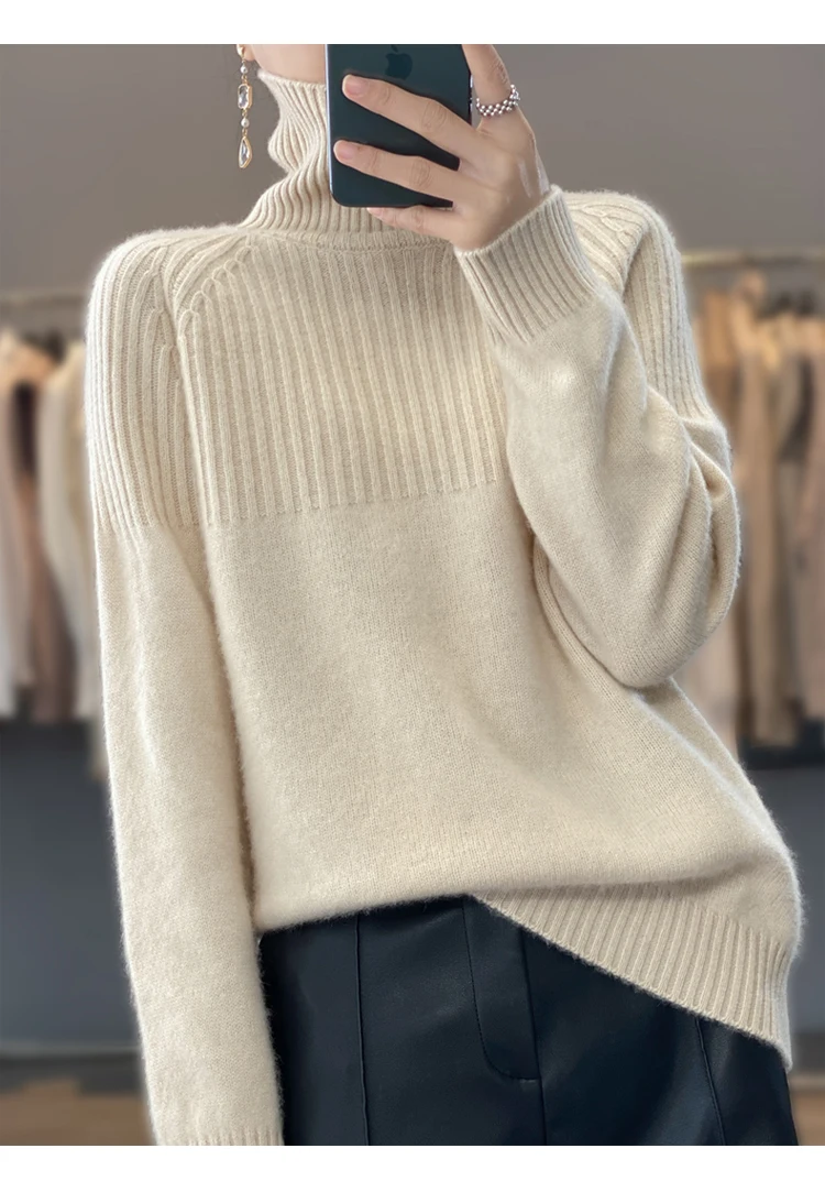 Women's Sweater Turtleneck Trending Sweater 2022 New Fashion Top Autumn and Winter Korean Pullover Women's Pullover Knitwear