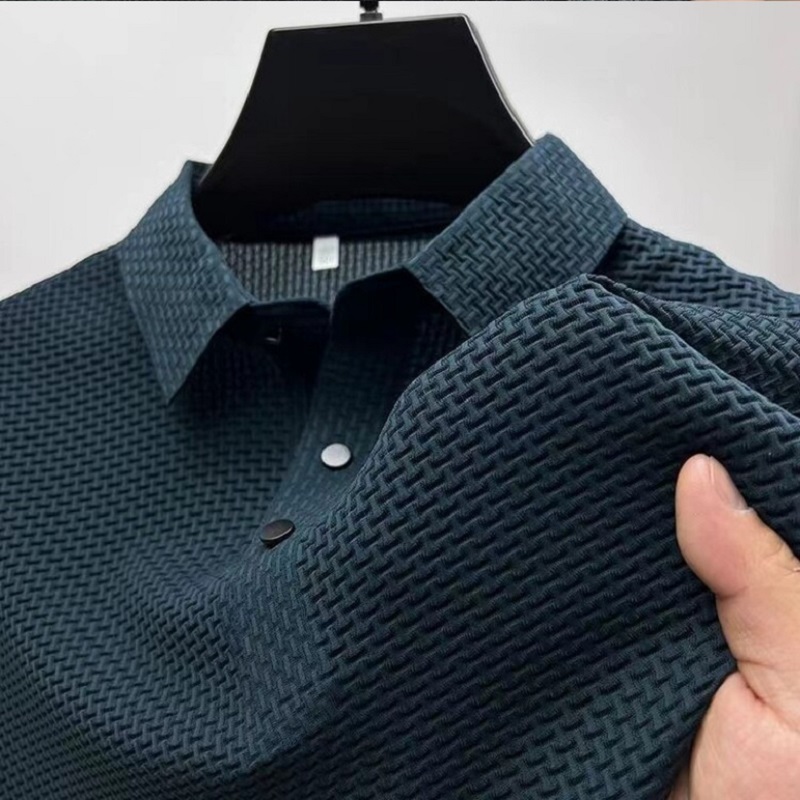 Summer New Men's Short Sleeve T-shirt Cool and Breathable POLO Shirt Business Casual Sweat-absorbing Top M-4XL