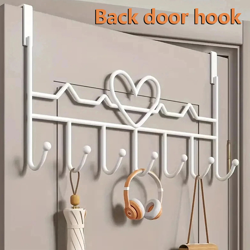  Door Behind Hook Storage Wall Hanging Clothes Hanger Hook Punch-free Hanger Bedroom Organizer Storage Accessories