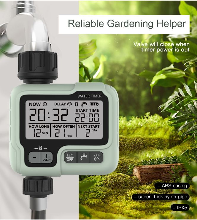Automatic Water Timer Garden Digital Irrigation Machine Intelligent Sprinkler Used Outdoor to Save Water&Time