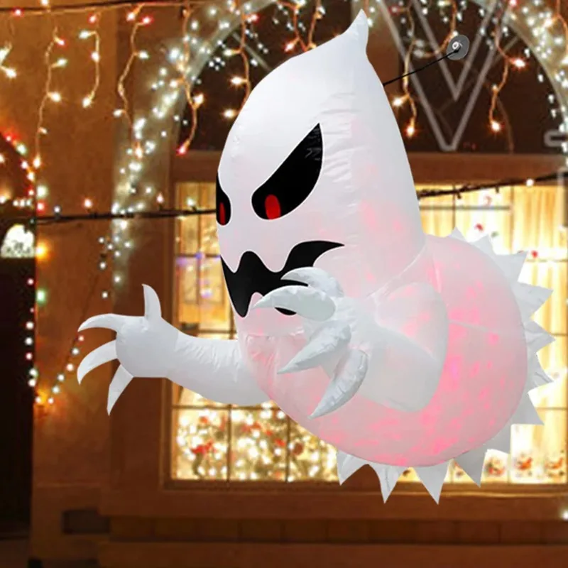 Halloween inflatable horror ghost out of the window blowing inflatable halloween party outdoor yard garden lawn decoration