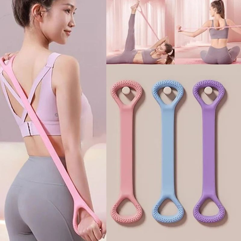 Elastic band yoga 8-shaped tensioner stretching back training artifact