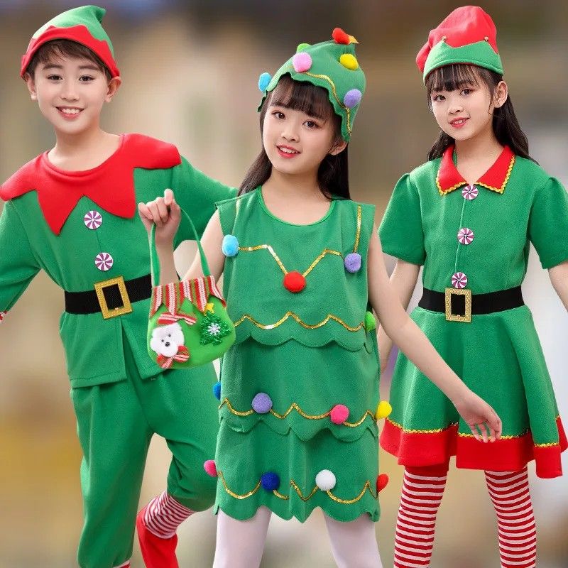 New Santa Claus Cosplay Costume Christmas Kid Clothing For Boys And Girls Children's Christmas Day Dress Up