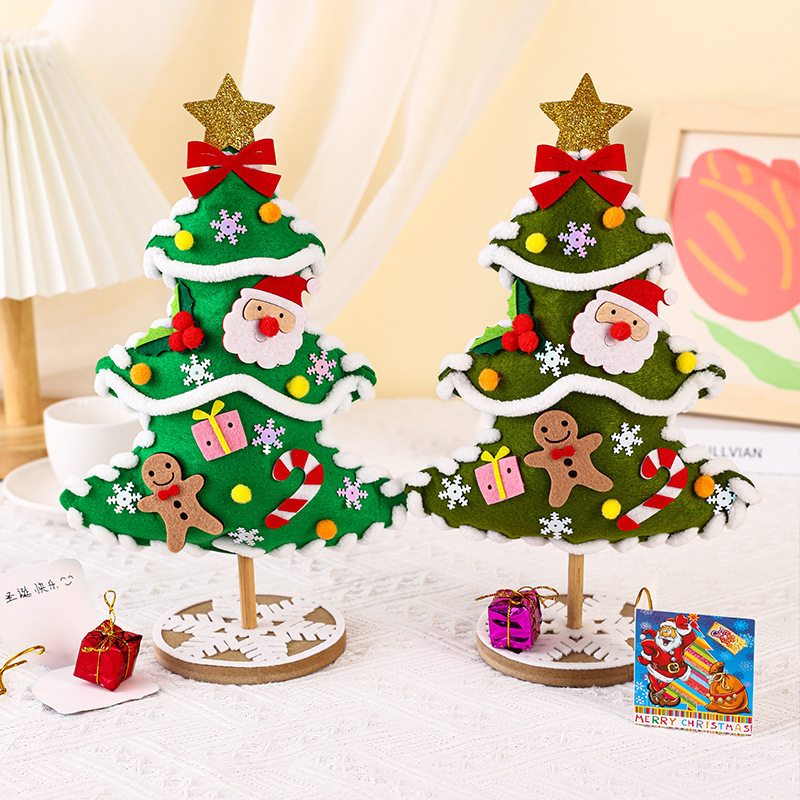 Christmas Tree Craft Kits for Children Christmas DIY Decoration Handmade Toys Puzzle Craft Kit Toy Toys Christmas Gifts for kids