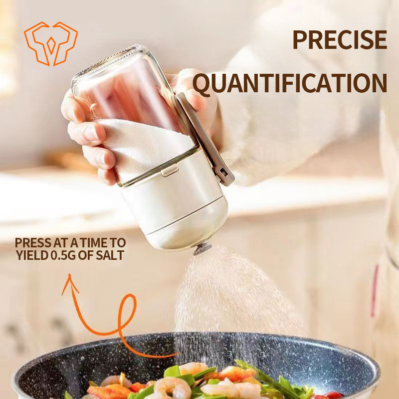 Glass Salt Shaker Seasoning Box Kitchen Moisture Proof Seal Spread The Salt Shaker Advanced Salt and Pepper Shakers  Spice Jars