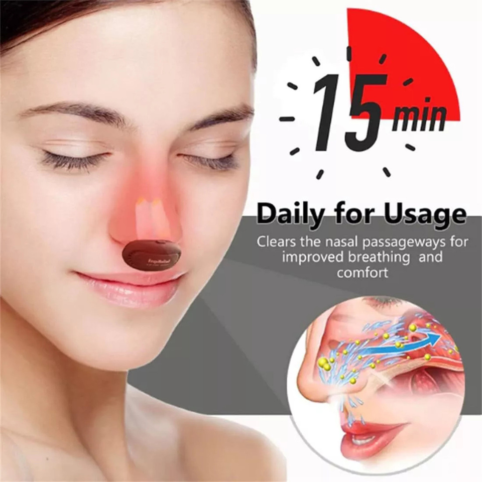 Smart Infrared Nasal Therapy Device Portable Infrared Intelligent Rhinitis Machine for Nasal Congestior Sneezing and Runny Nose