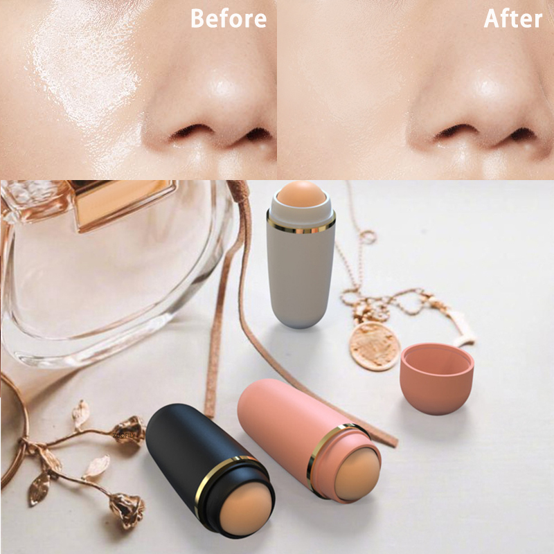 Mini Volcanic Stone Oil-Absorbing Rolling Stone Stick Face Cleaning Oil Control Oil Suction Stick Keep Face Clean Dry Cosmetics