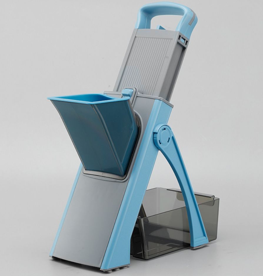 Upgrade Safe Mandoline Slicer Plus For Kitchen, Supmakin Bigger Port Vegetable Food Potato Chopper, Adjustable Thickness