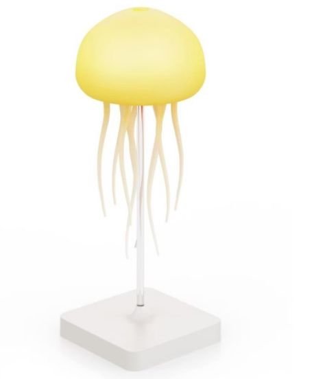 Sound-activated jellyfish lamp suspended animated touch foot full color gradient sensor light creative ambient light night light