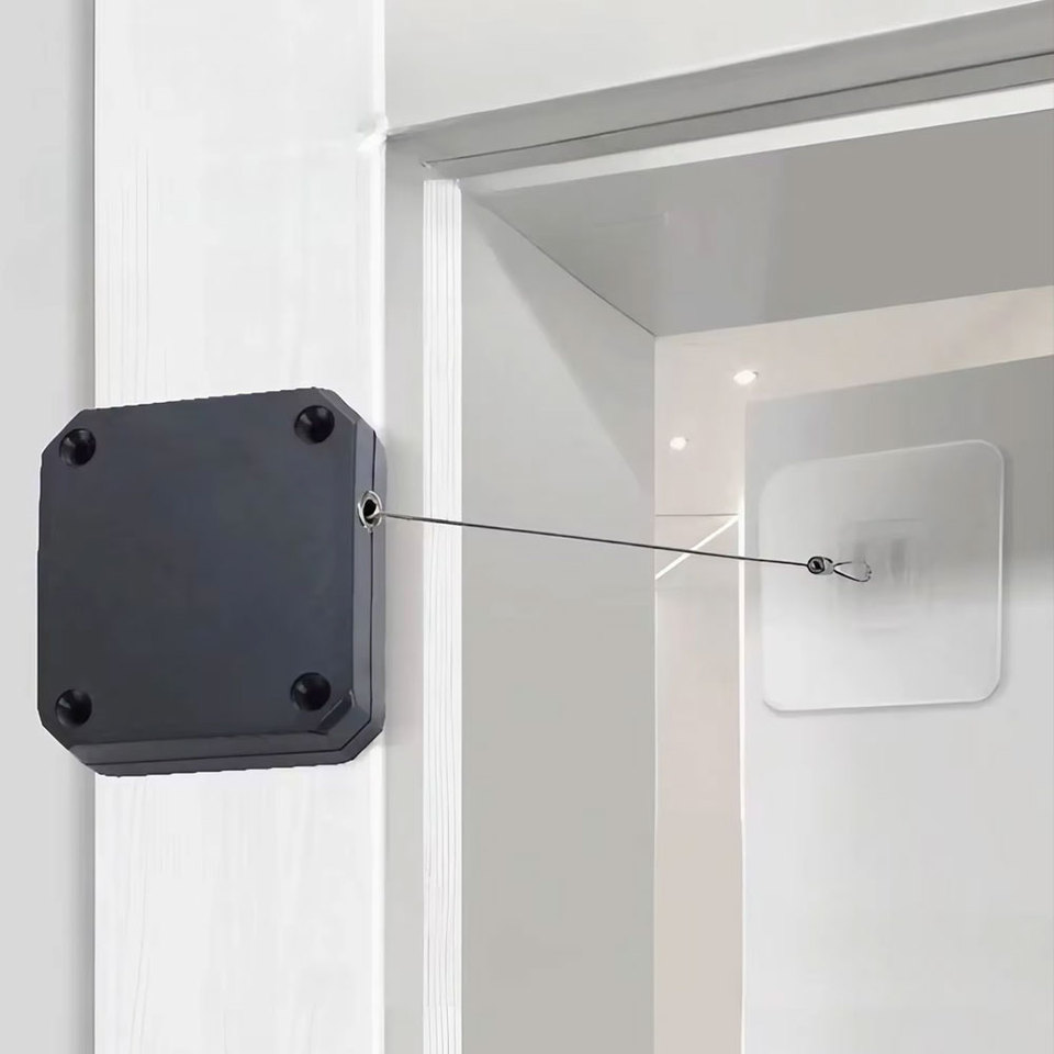 No Punch Automatic Closers for Door and Window Sliding Steel Drawstring Screen Door Closing Hardware