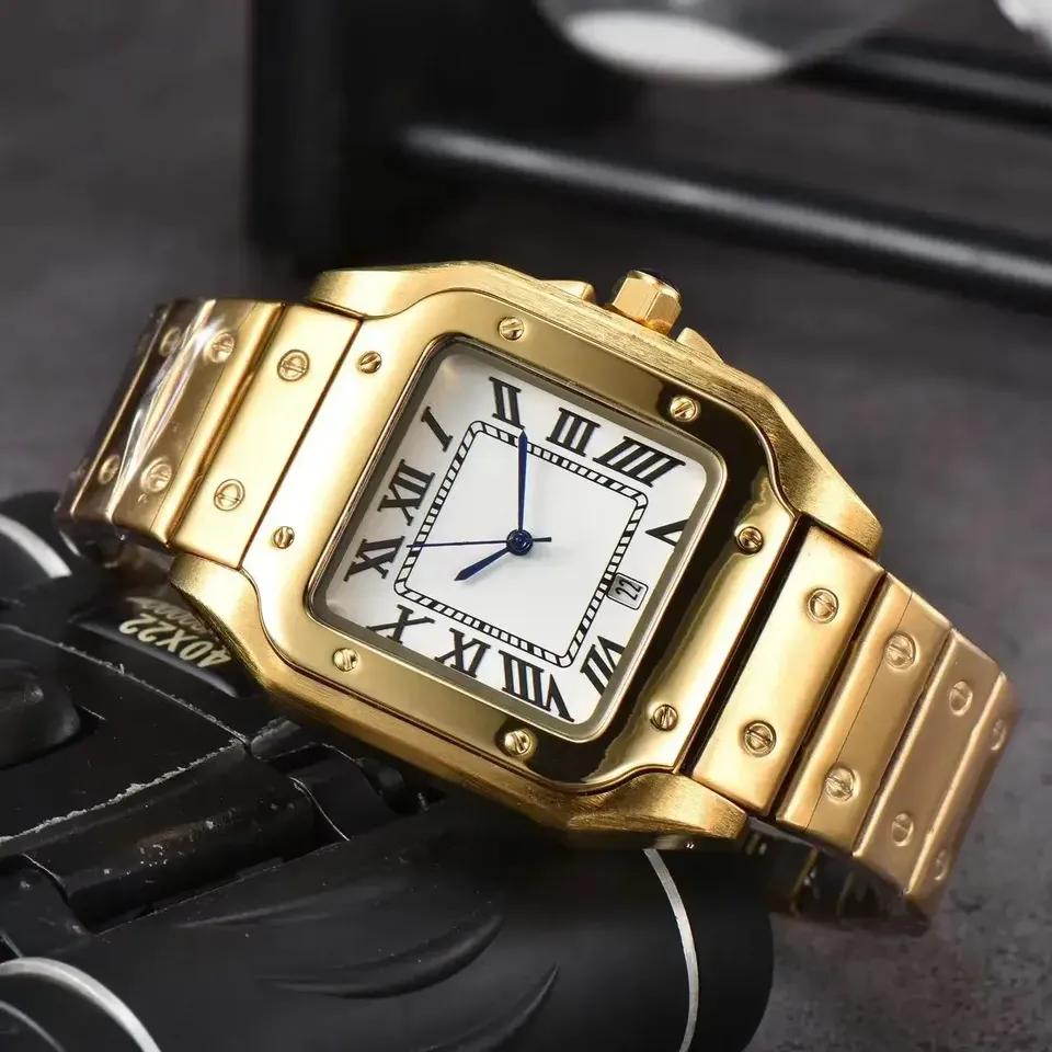 2025 Men's Luxury Chronograph Sapphire Crystal Watch - Stainless Steel Business Casual w/ Engraving, 25SS New Timepiece