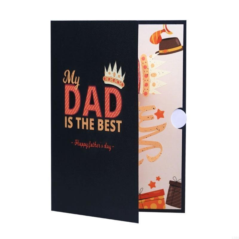 Unique Father’s Day Greeting Card Decorative Greeting Cards Dad 3Gifts