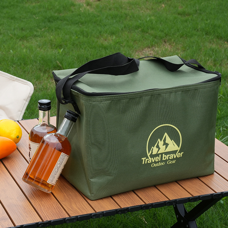 Large Capacity Lunch Bag Outdoor Activities Picnic Storage Bag Thickened Waterproof Insulation Bag Food Container Handbag
