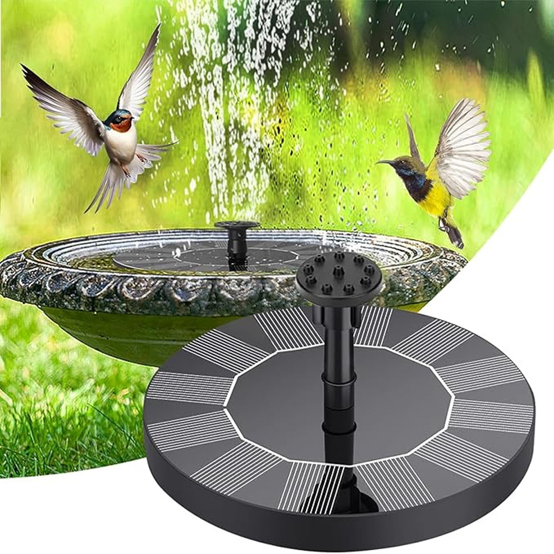 13cm/16cm Solar Fountain Pump Energy-saving Plants Watering Kit Solar Fountain Solar Panel Bird Bath Fountain Outdoor Garden
