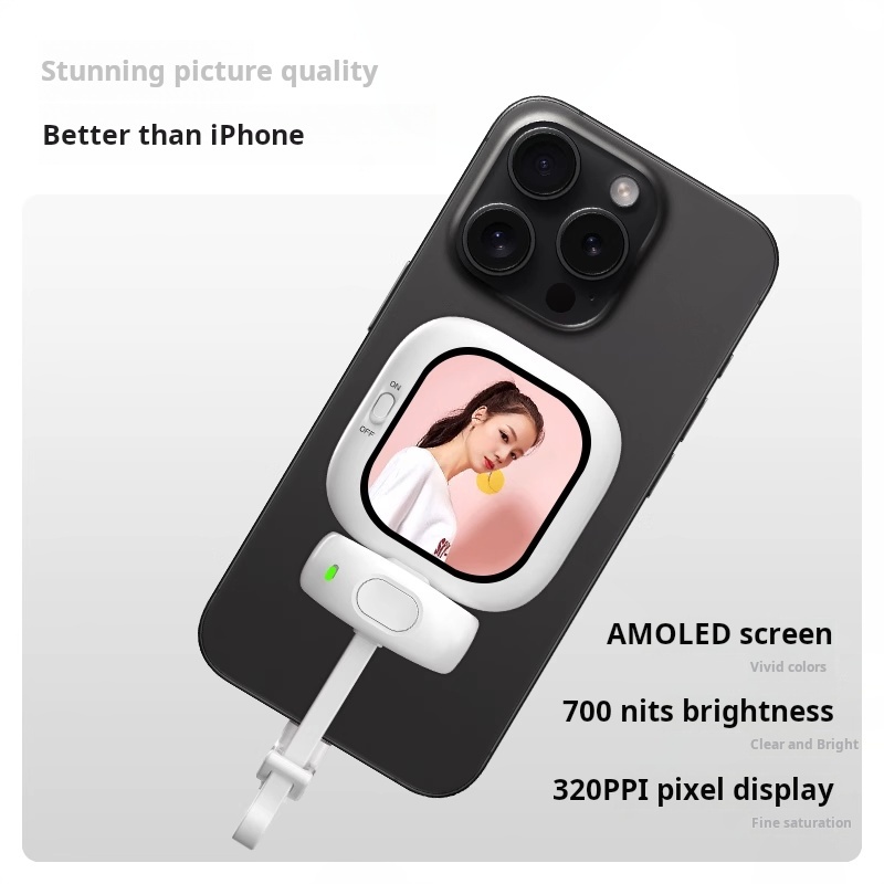 CYNOVA Selfie Monitor Simple Operation VLOGMate Magnetic Selfie Artifact Remote Screen Projection Device For iPhone 5-12 16 15