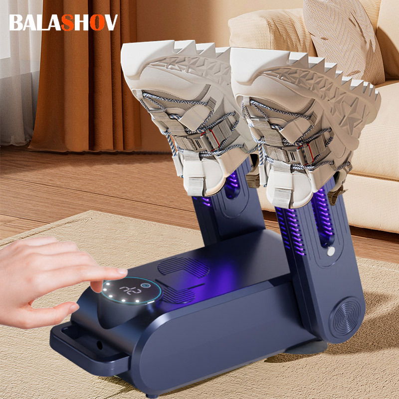Shoe Dryer Electric Shoe and Portable Boot Dryer 180° Folding Design Smart Display for Shoes Gloves Hats Socks Ski Boots EU Plug