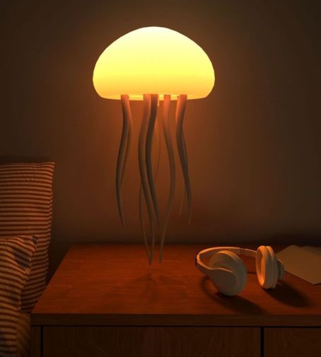 Creative levitation voice-controlled cute jellyfish lamp net red gaming rechargeable night light room warm light night light